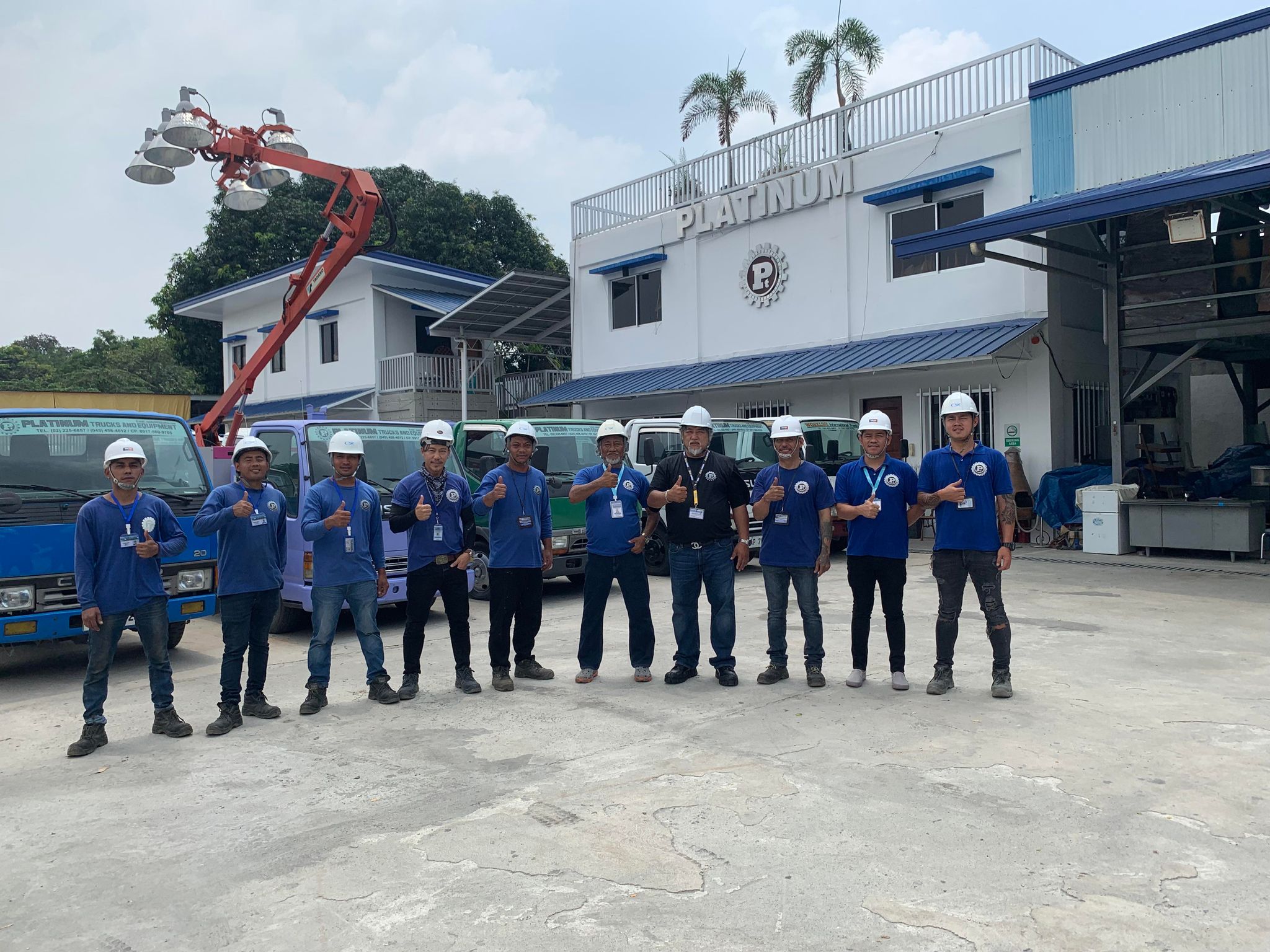 The Platinum Trucks & Equipment team at the Bacolor, Pampanga yard