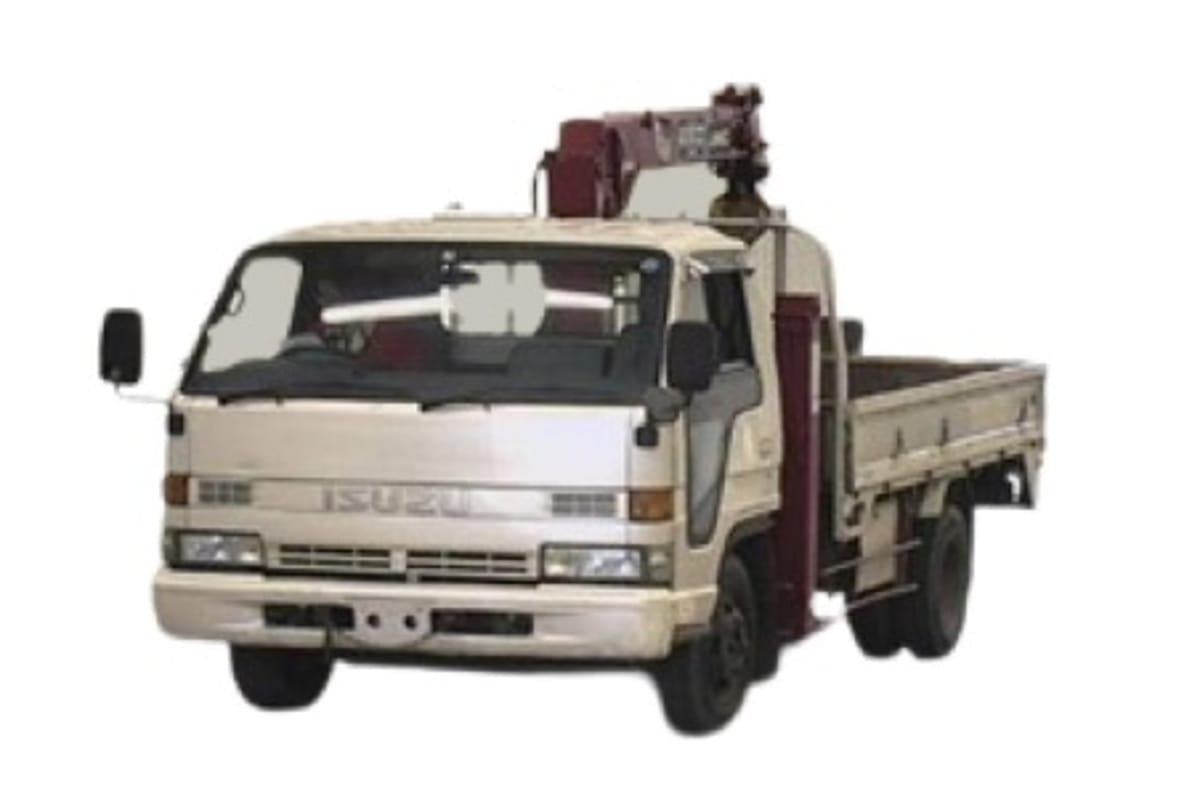 Isuzu Elf Dropside Truck W/ Crane 2019