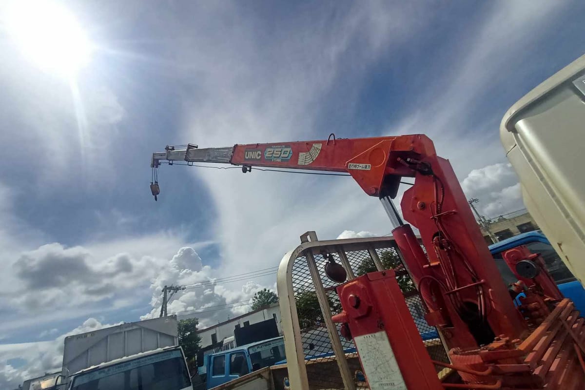 Isuzu Elf Dropside Truck W/ Crane 2019