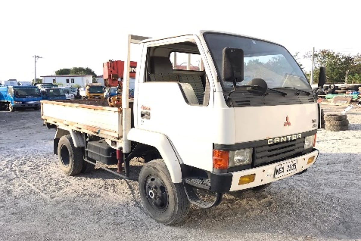 Mitsubishi Canter Dropside Truck With Crane 2TONS 2019