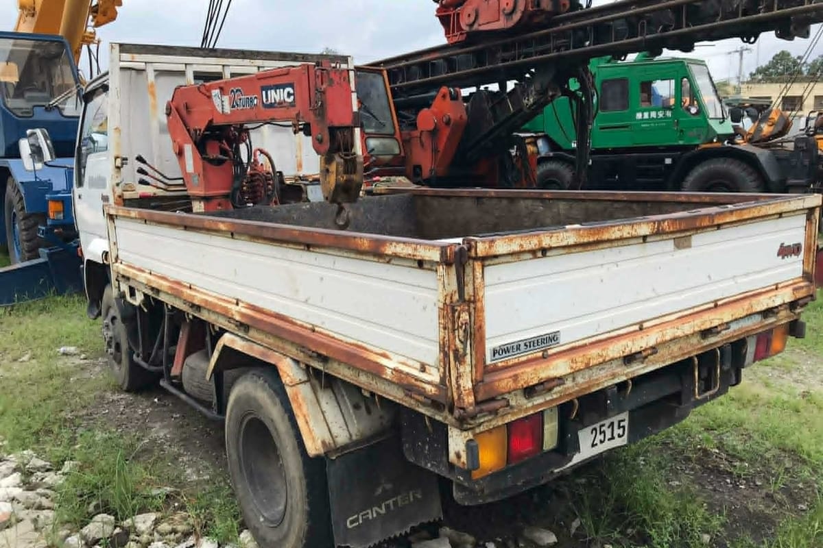 Mitsubishi Canter Dropside Truck With Crane 2TONS 2019